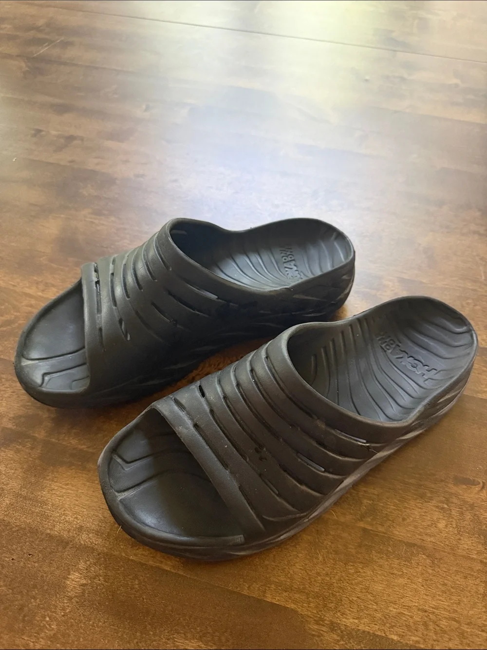Hoka One One Men's Black Slip-On Sandal Slides